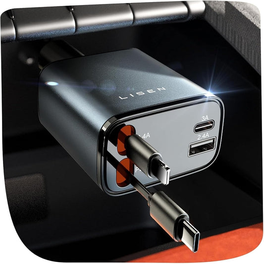 Retractable Fast Charger Cable | كابل شحن سريع قابل للسحب