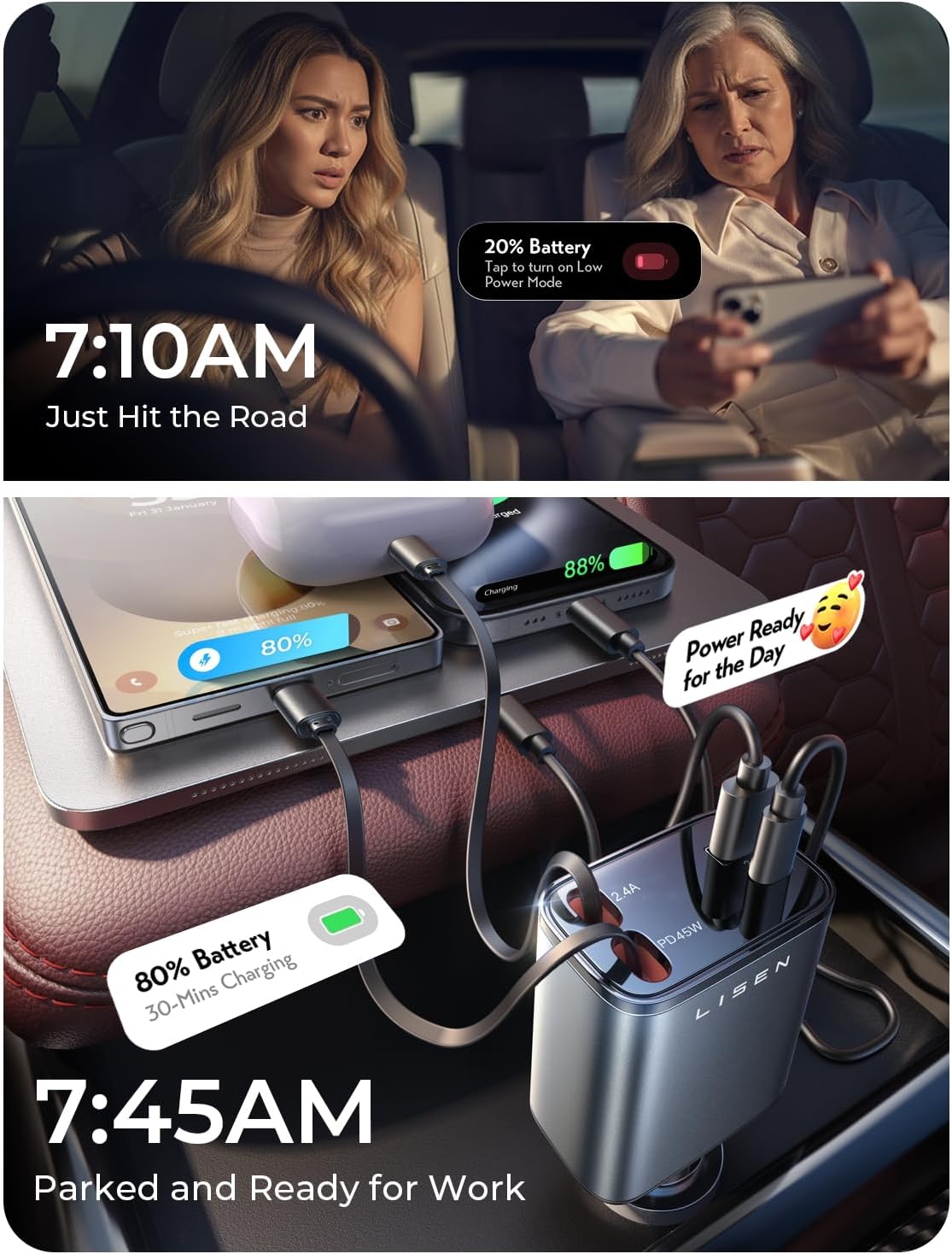 Retractable Fast Charger Cable | كابل شحن سريع قابل للسحب
