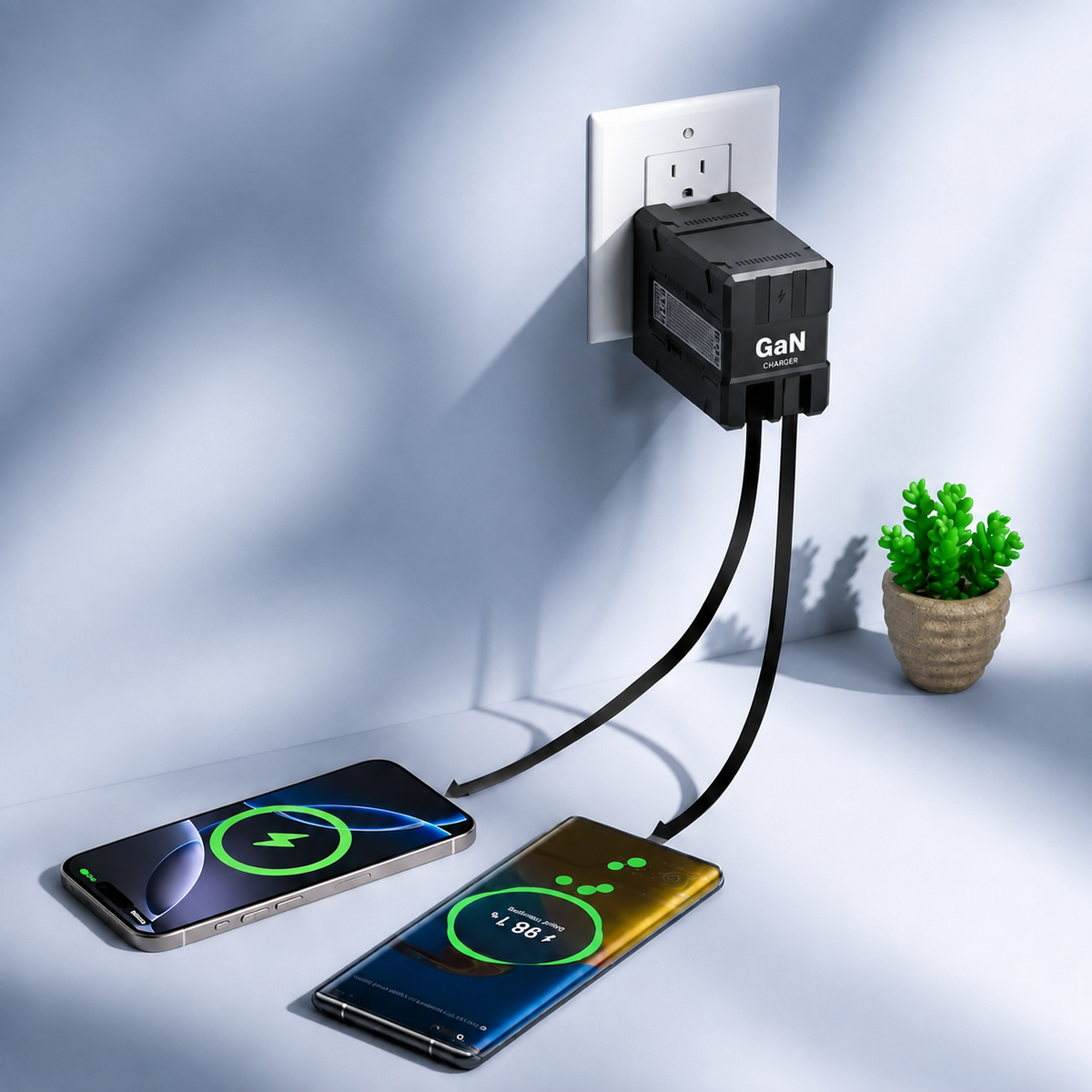 120W Retractable Fast Charger | شاحن سريع قابل للسحب