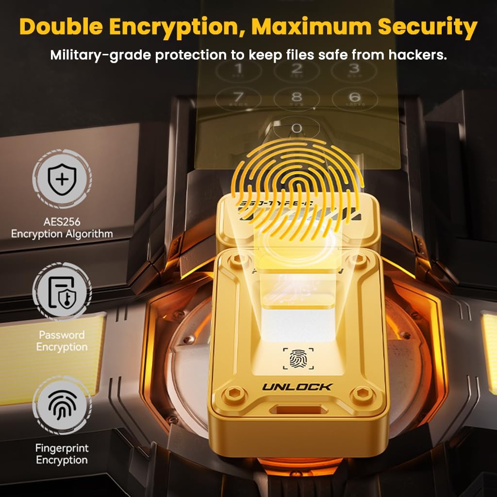 EAGET FU80 Fingerprint SSD – وحدة تخزين آمنة بالبصمة